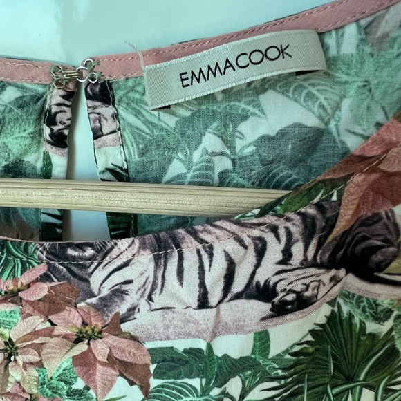 Emma Cook jungle print sleeveless sheath dres - Picture 2 of 4